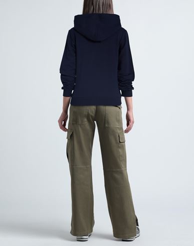 Woman Sweatshirt Midnight blue Size S Cotton, Elastane