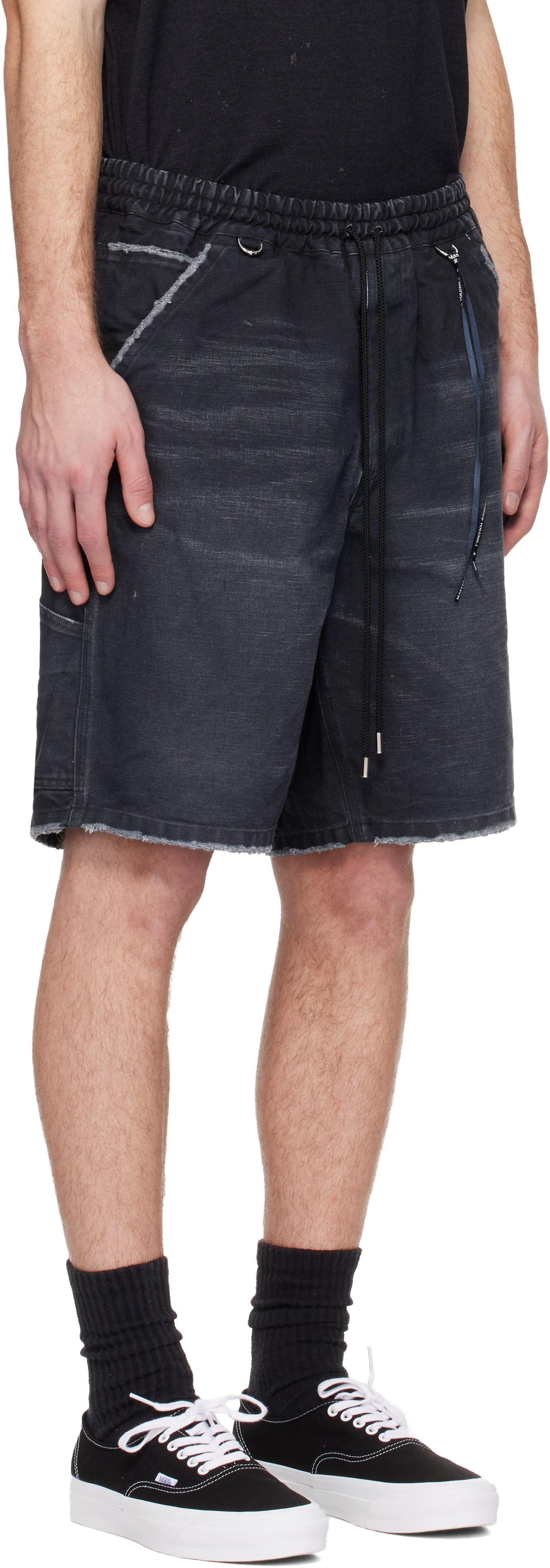 Black MW Duck Painter Shorts