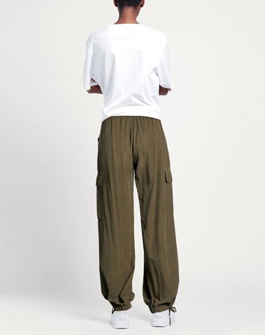 Woman Pants Military green Size S Cotton