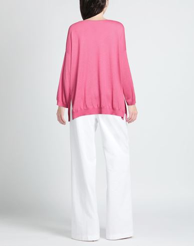 Snobby Sheep Woman Sweater Fuchsia Size 10 Silk, Cashmere