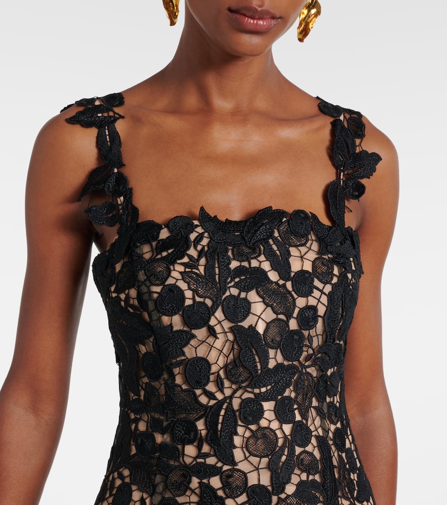 Lace guipure cocktail dress