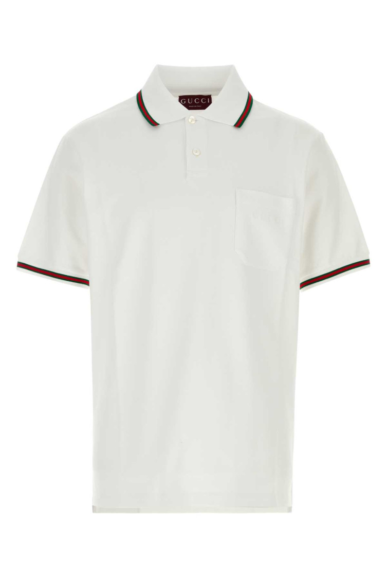 Cotton Polo Shirt With Web Detail