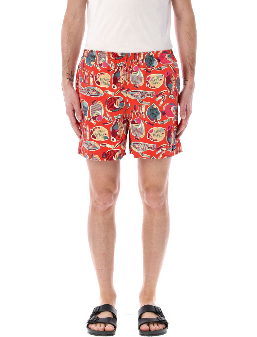 Orange Nylon Swim Shorts