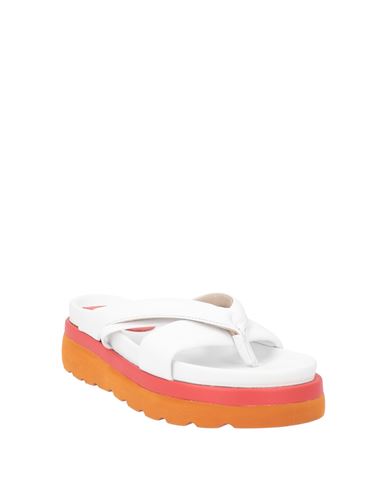 Woman Thong sandal White Size 10 Leather