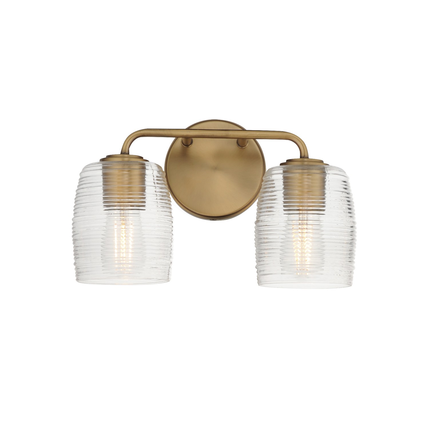 Natural Aged Brass Wall Sconce from the Honey Collection