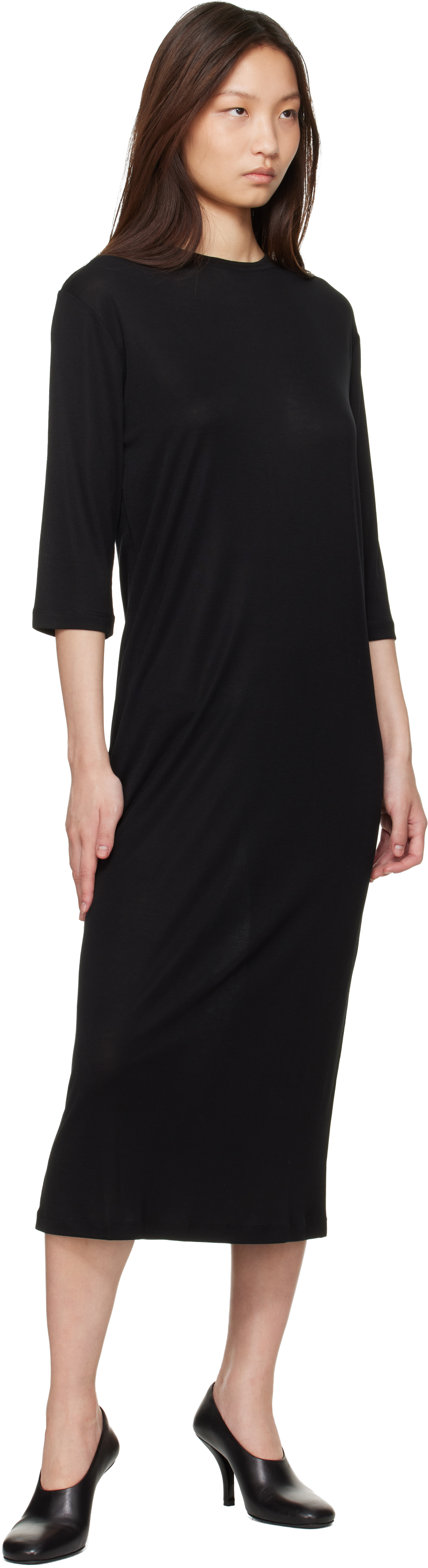 Black Milner Jersey Midi Dress