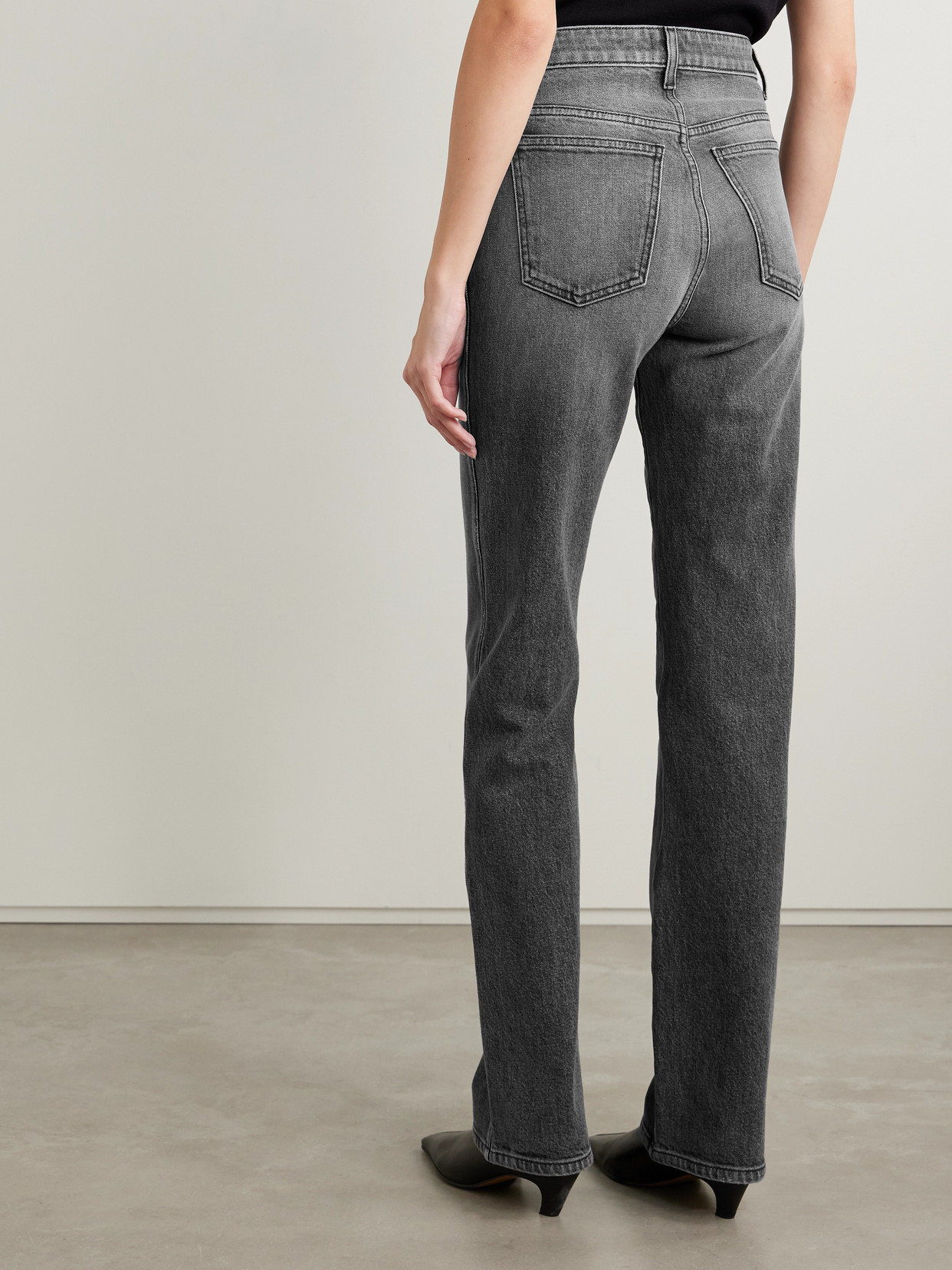 Danielle Stretch High-rise Slim-leg Jeans - Gray