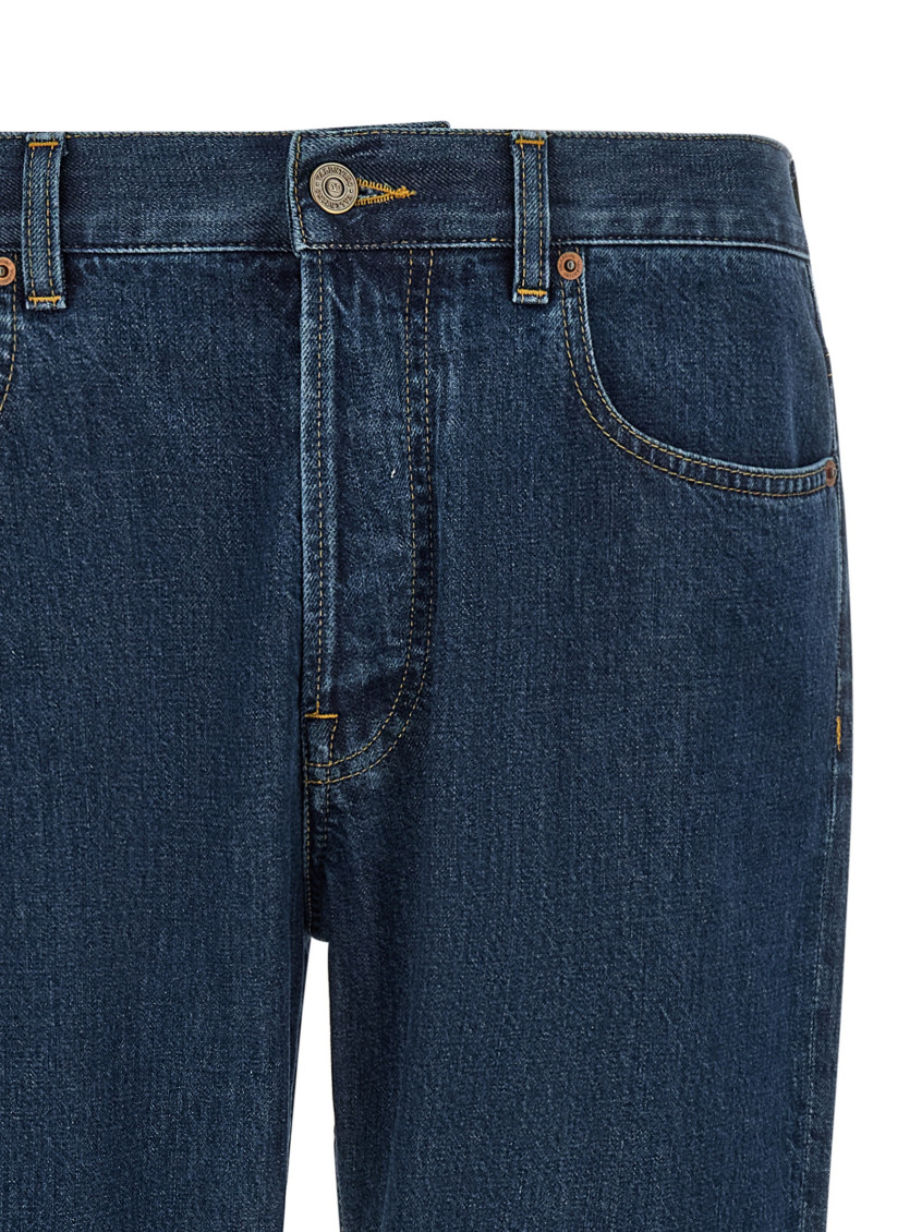 Valentino Garavani - vgold denim jeans five pocket design
