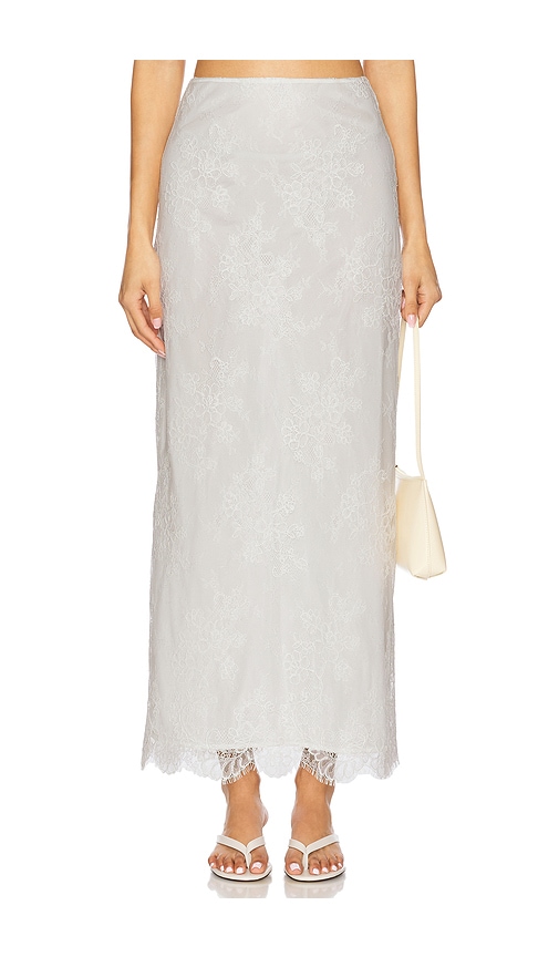 Stone Cold Fox x REVOLVE Audrey Maxi Skirt in White.  XS. Also in L, M