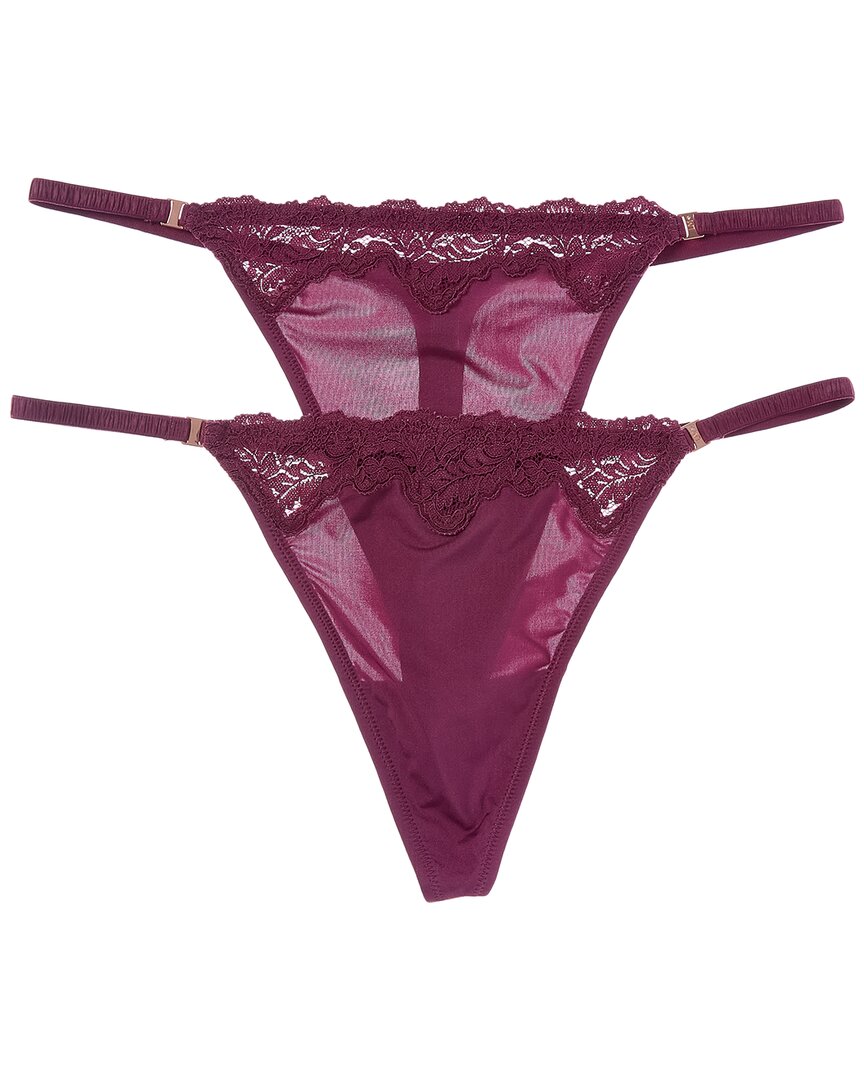 Set Of 2 Lace Allure String Thong