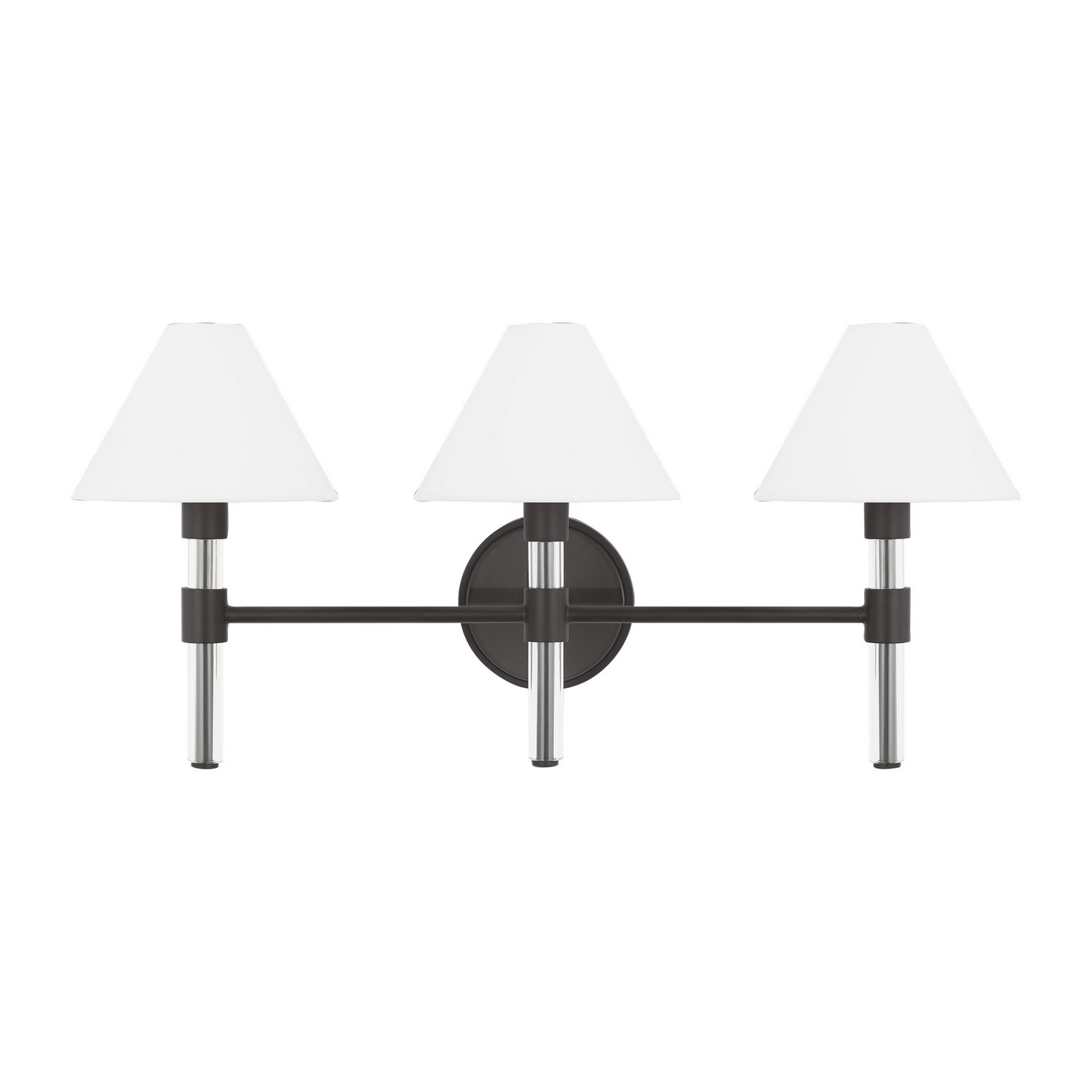 Robert 3-Light Bathroom Vanity Light in Aged Iron
