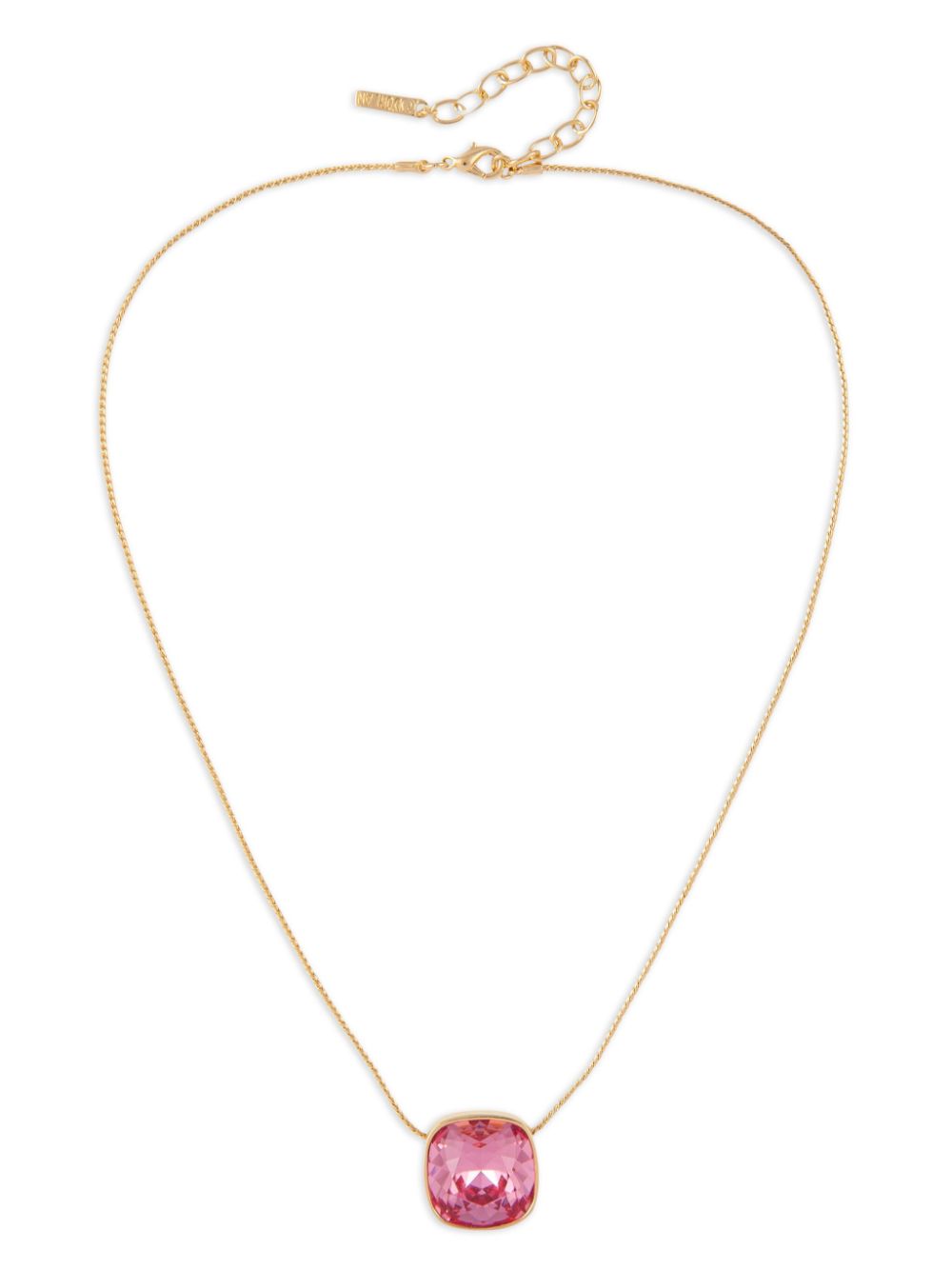1990s D'orlan crystal-pendant necklace - Gold