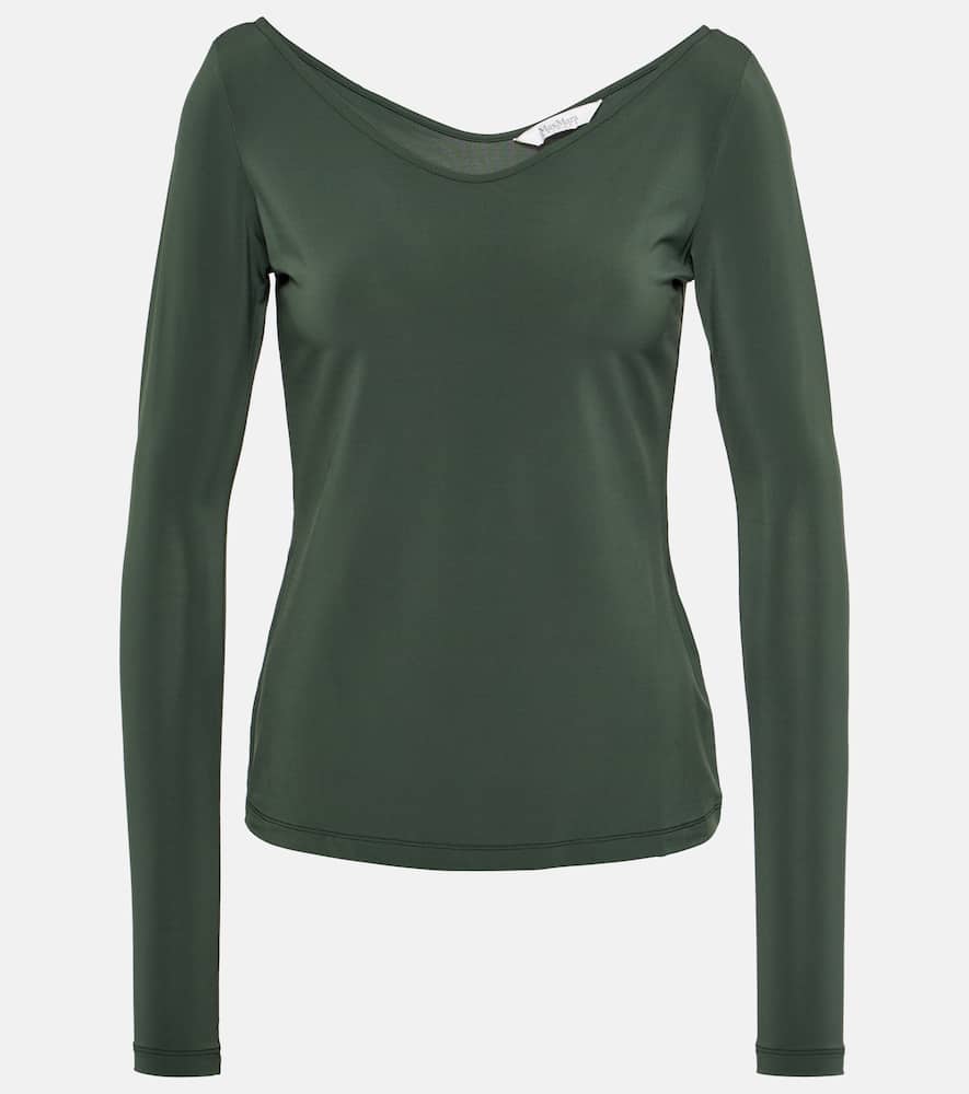 Ragazza jersey crêpe top
