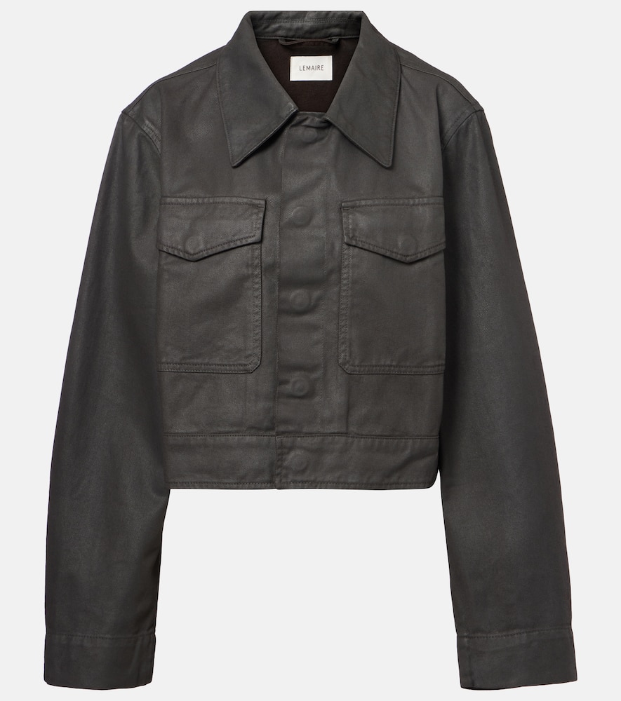 Cropped cotton jacket