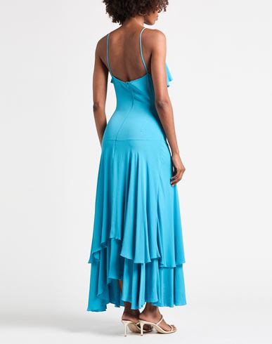 Woman Midi dress Azure Size 4 Acetate, Silk