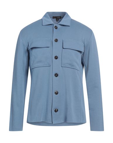 Lardini Man Shirt Light blue Size M Cotton