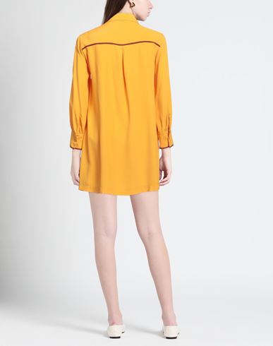 Même Road Woman Mini dress Marigold Size 2 Acetate, Silk