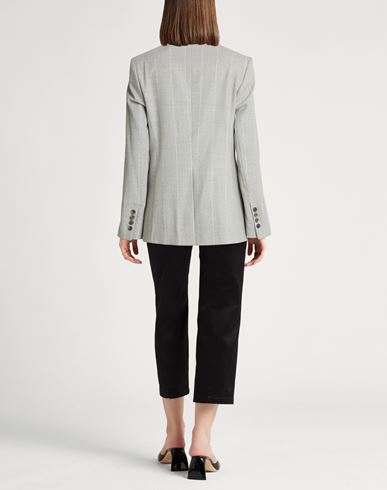 Woman Blazer Light grey Size 8 Wool, Elastane