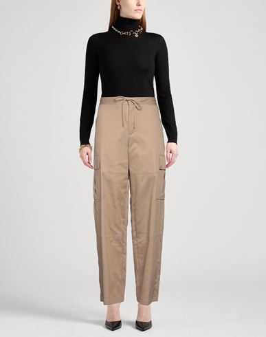 Woman Pants Sand Size 6 Cotton