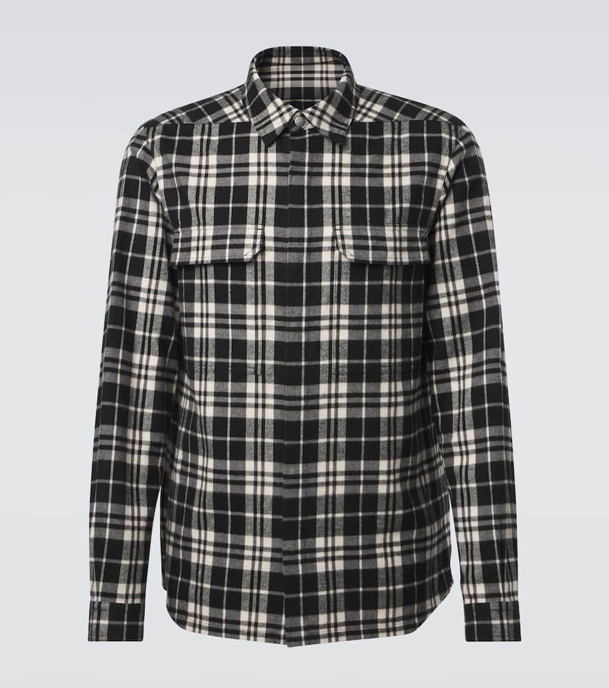 Temple plaid cotton overshirt
