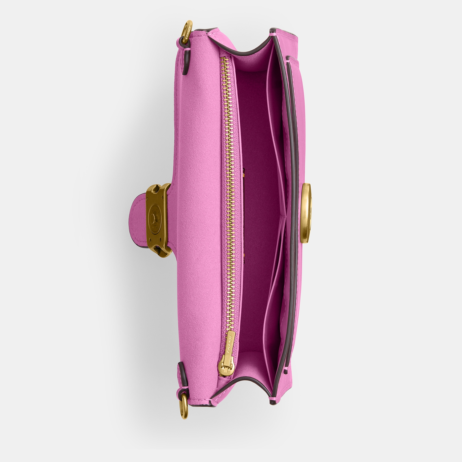 Coach Tabby Chain Leather Clutch Bag