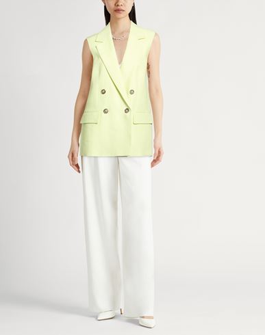 Easy Woman Blazer Lime green Size 6 Linen
