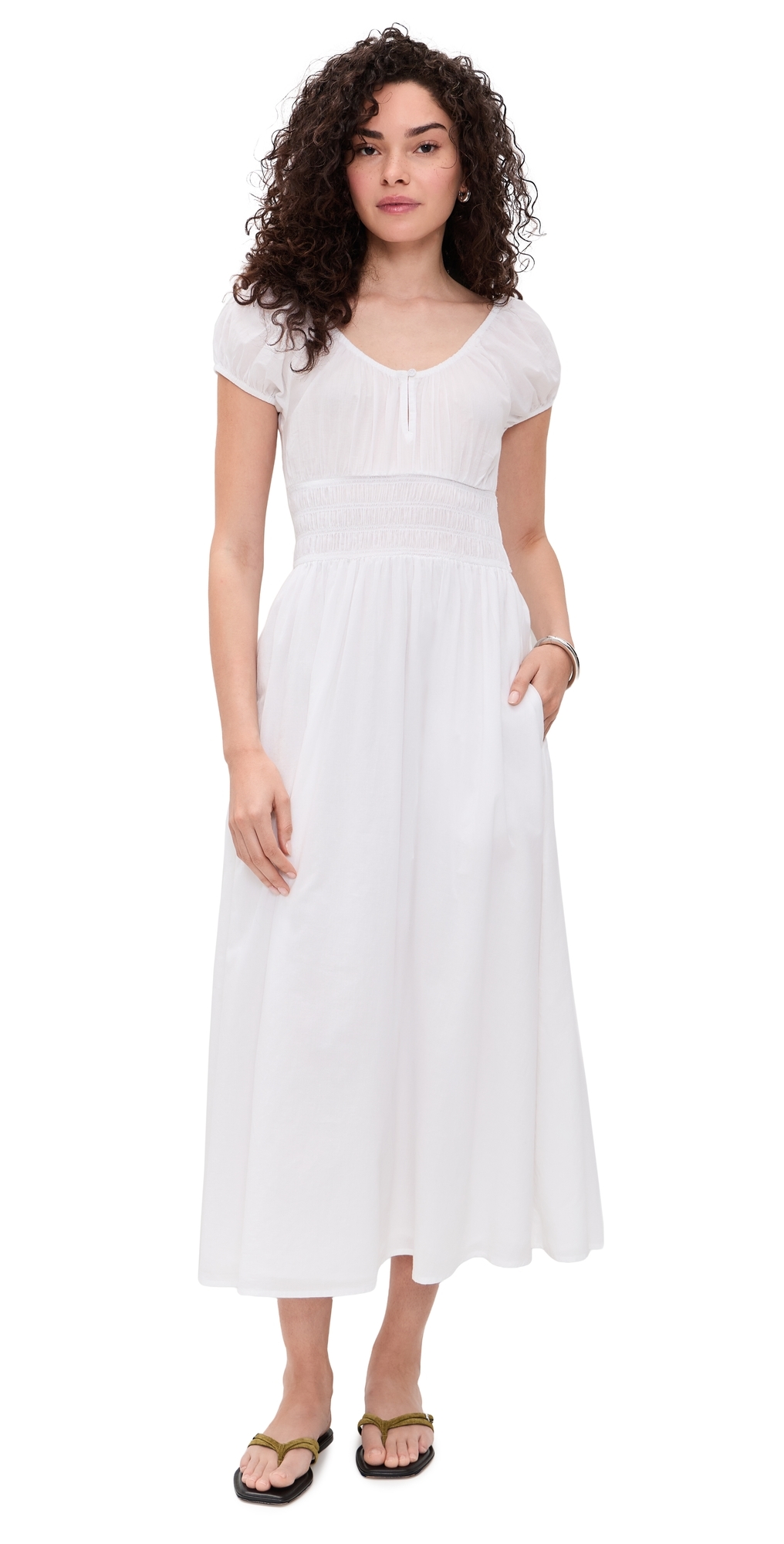 The Swoon Dress White