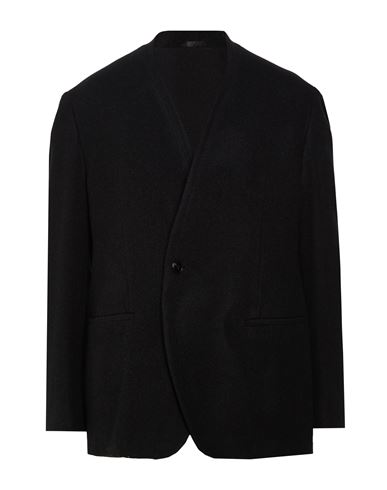 Man Blazer Black Size 36 Virgin Wool