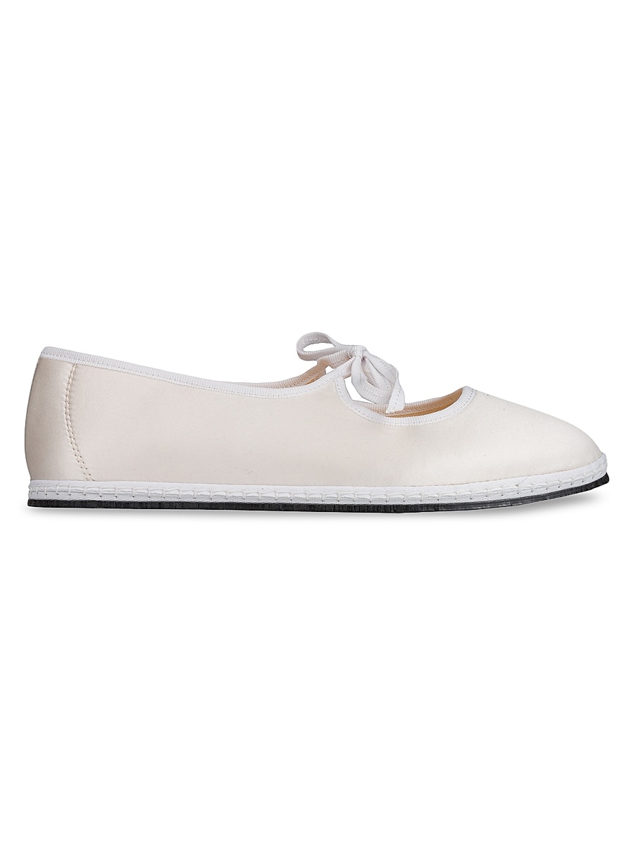 Women's Brigitte Round Toe Slippers - Snow White