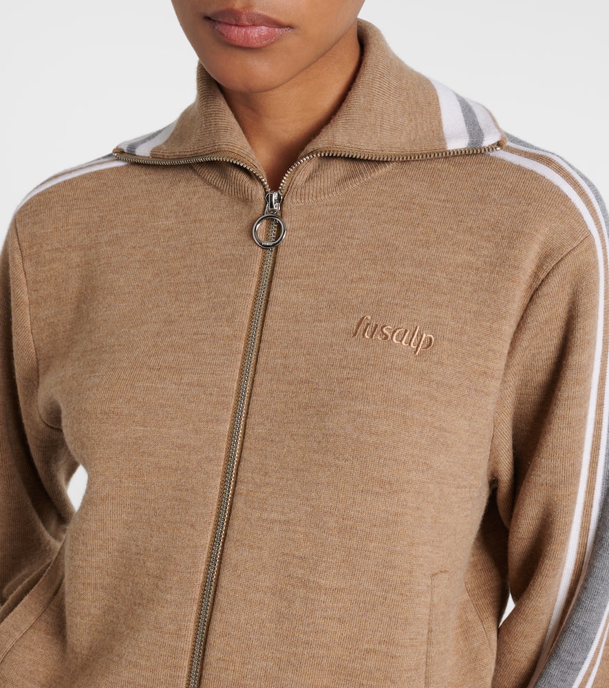 Benada striped wool-blend jacket