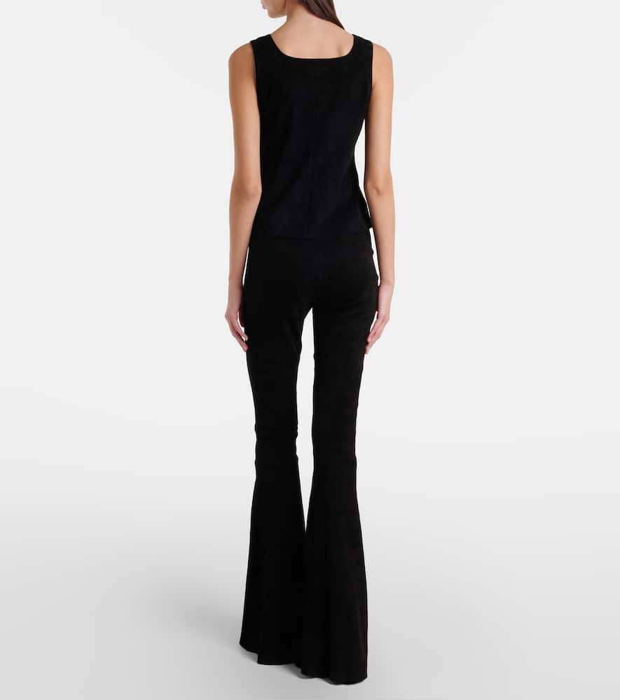 Cherilyn suede flared pants