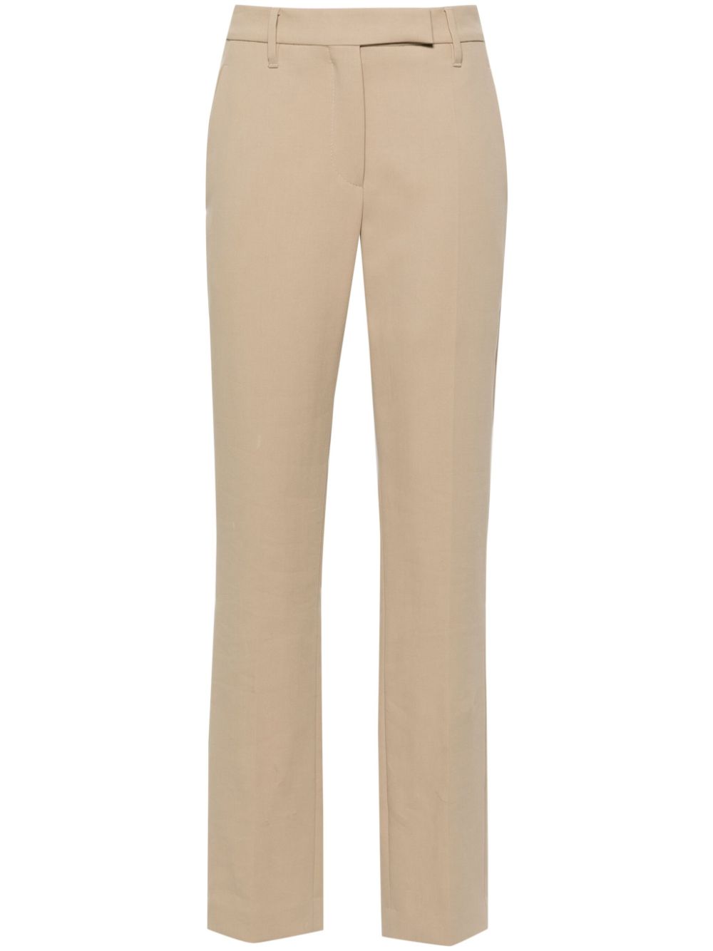 High-waist tapered trousers - Neutrals