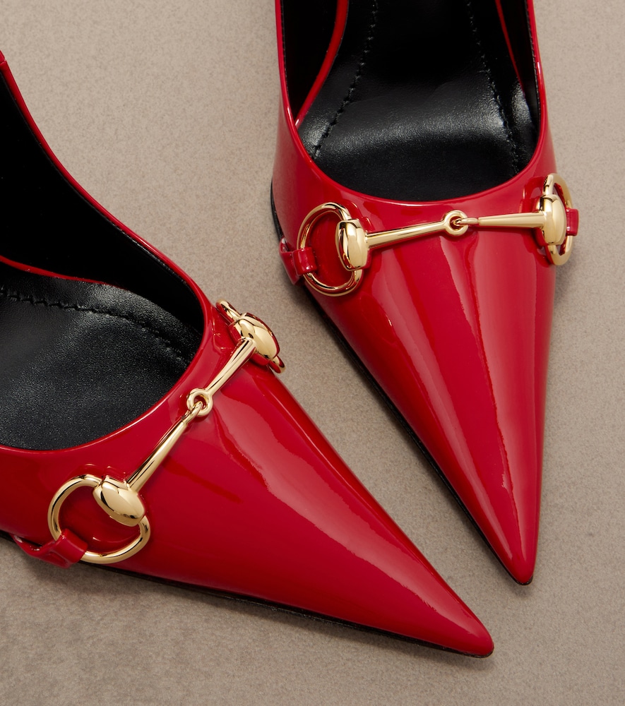 Donna Horsebit patent leather pumps