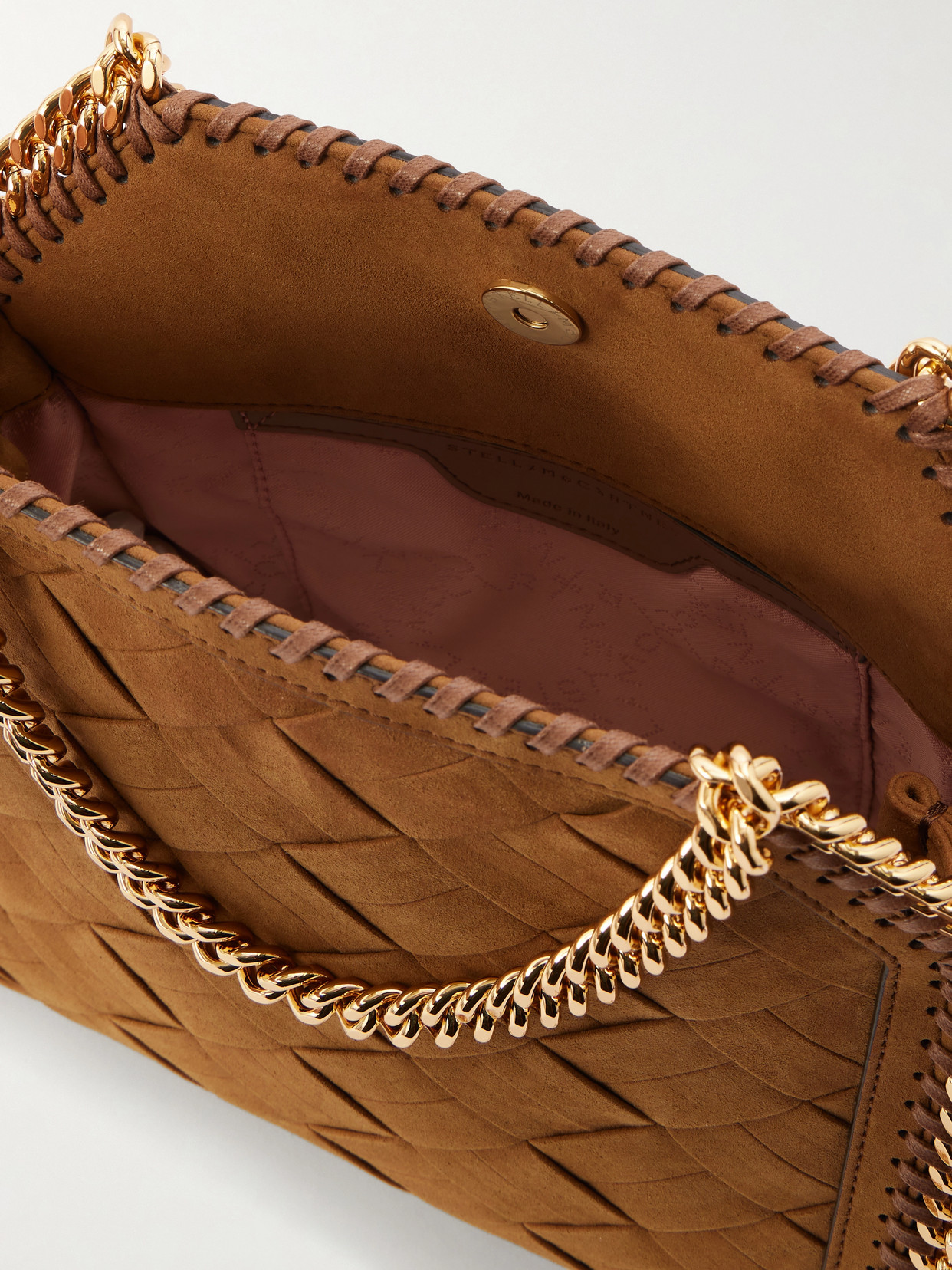 Falabella Woven Shoulder Bag - Brown