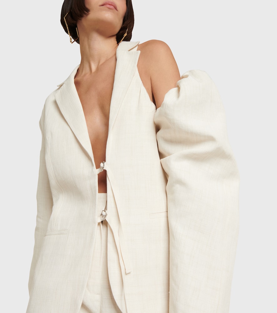 La Veste Galliga linen-blend blazer