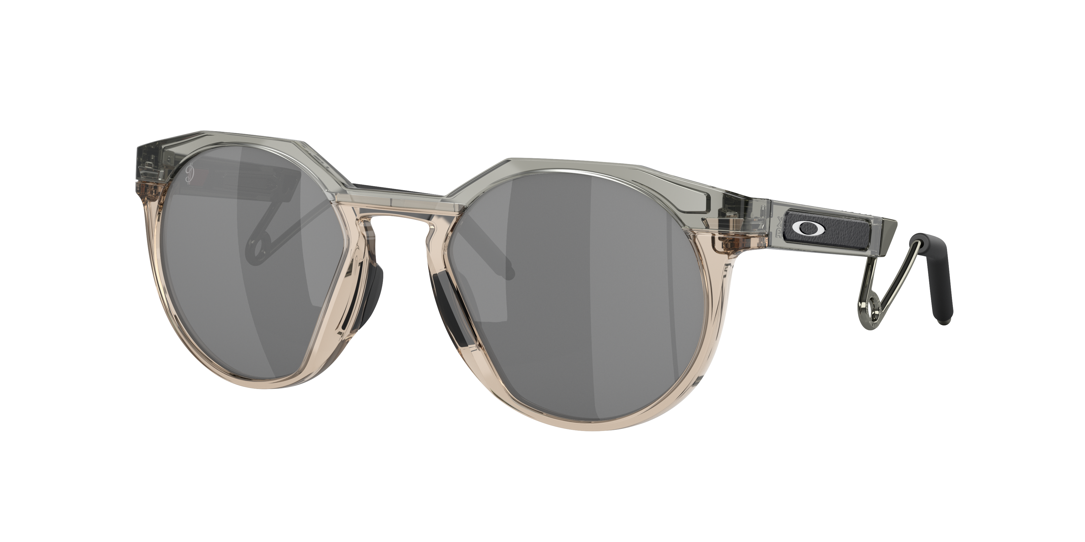 Oakley Unisex Sunglass Damian Lillard Signature Series HSTN Metal - Frame color: Grey Ink/Sepia, Lens color: Prizm Black