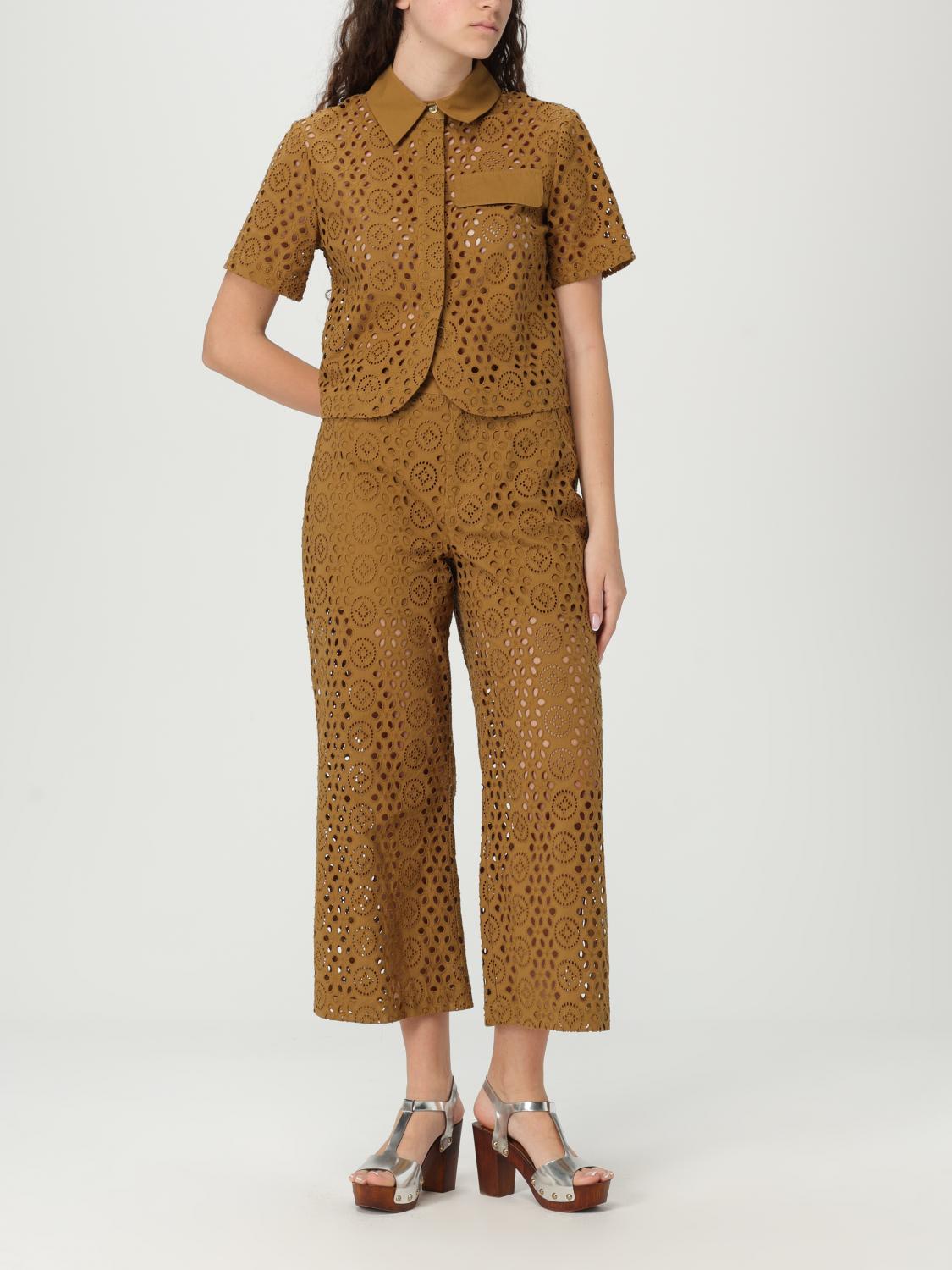 Pants LIU JO Woman color Camel