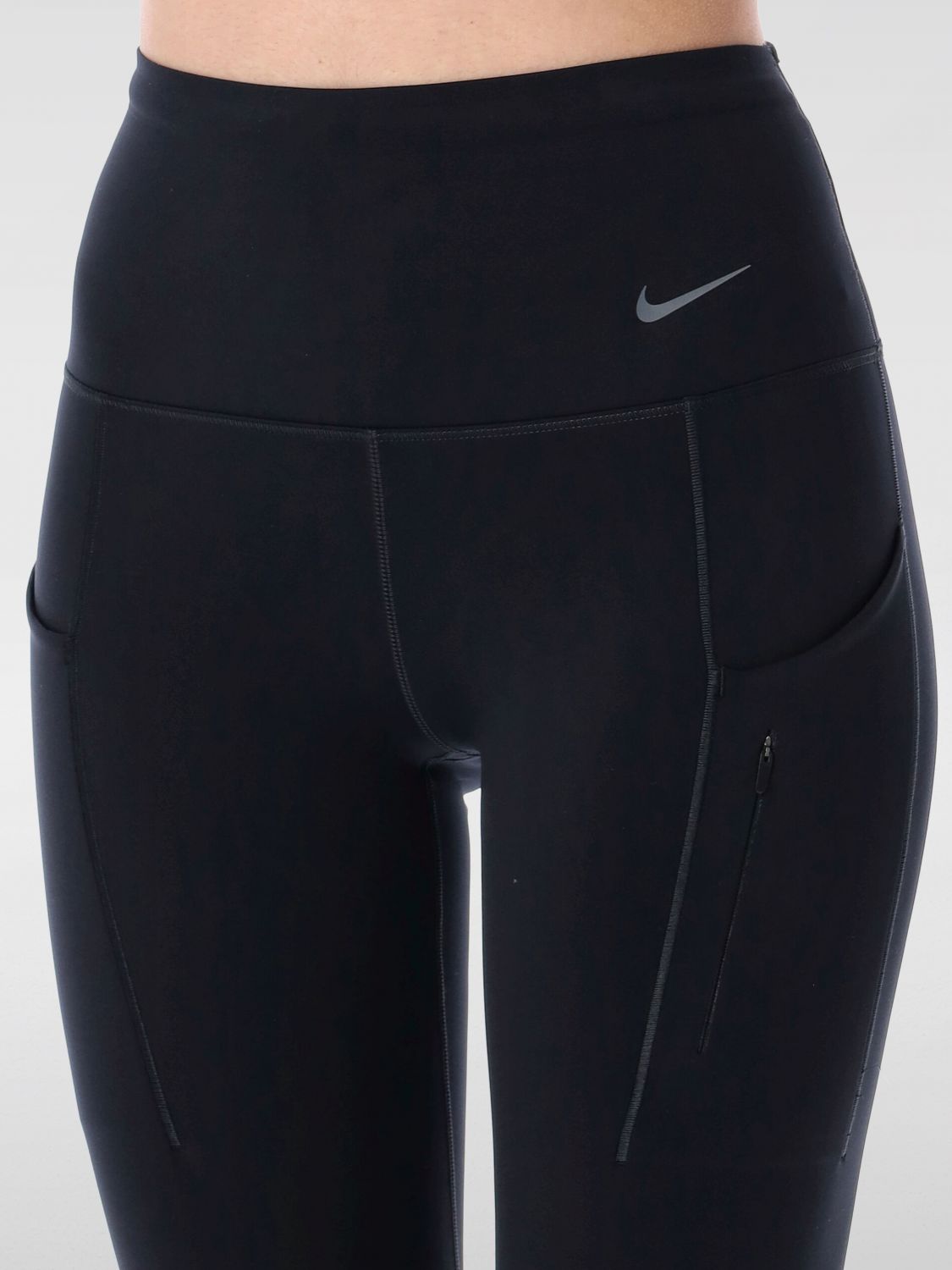 Swoosh-print leggings - Black