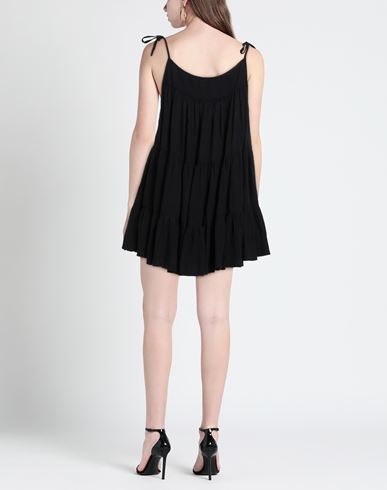 Woman Mini dress Black Size M Cotton