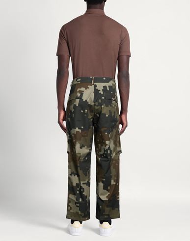 Man Pants Military green Size 28 Cotton, Elastane