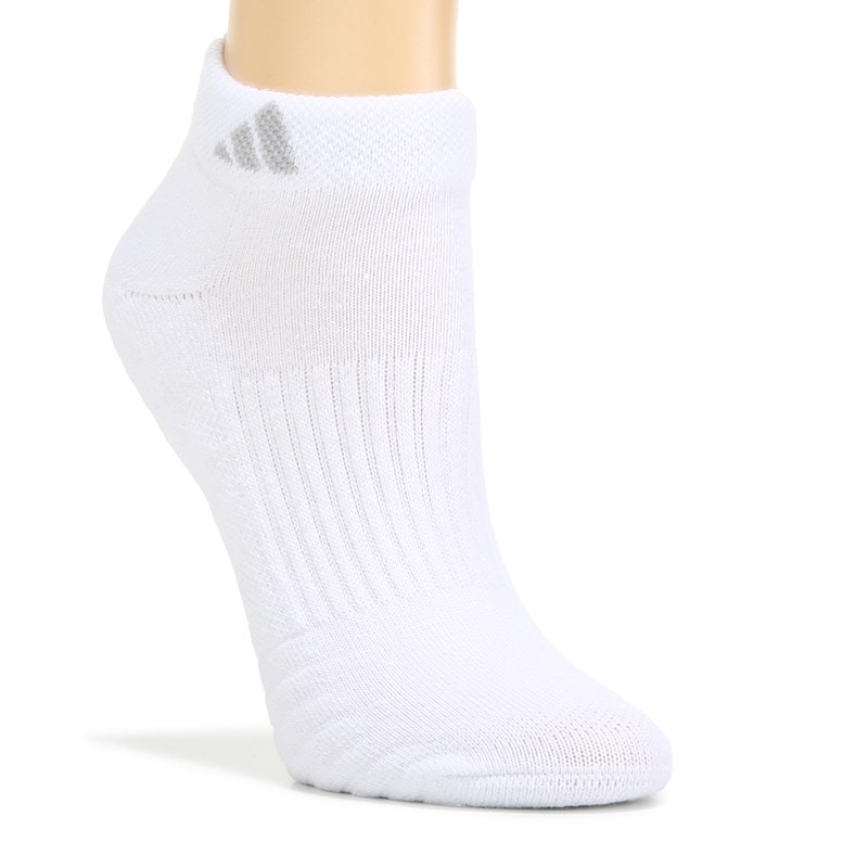 Women's 3 Pack Cushioned 3.0 Low Cut Socks (White/Grey)