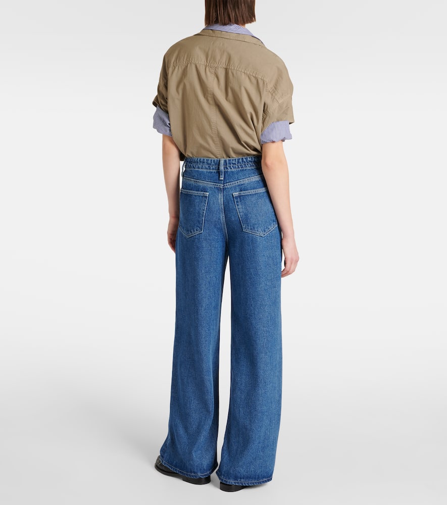 High-rise wide-leg jeans