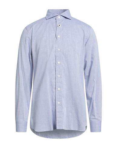 Man Shirt Sky blue Size 17 ½ Cotton, Wool
