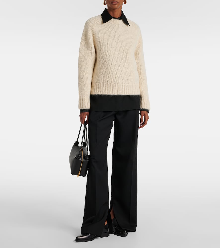 Mohair and wool-blend sweater