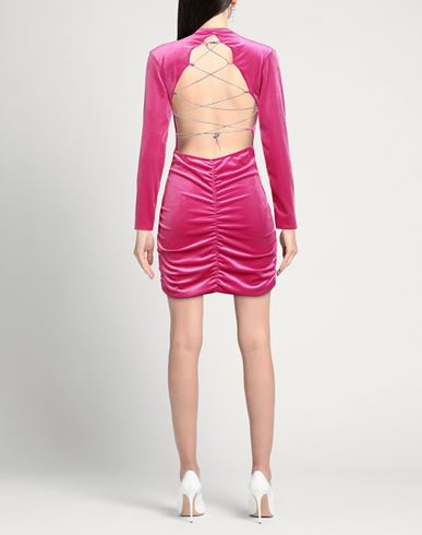 Odì Odì Woman Mini dress Fuchsia Size S Viscose, Elastane