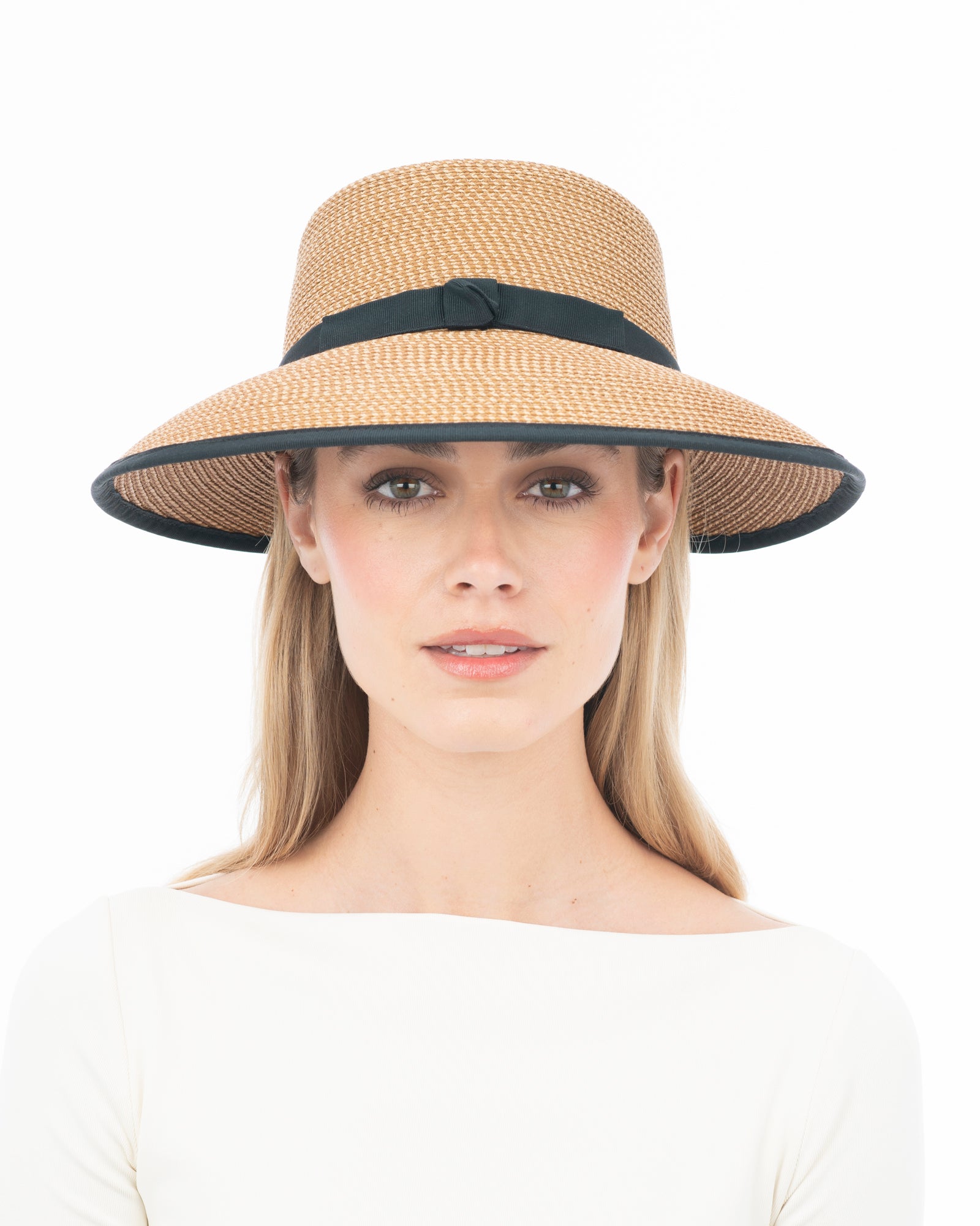 Squishee Cap for Women - Natural/Black
