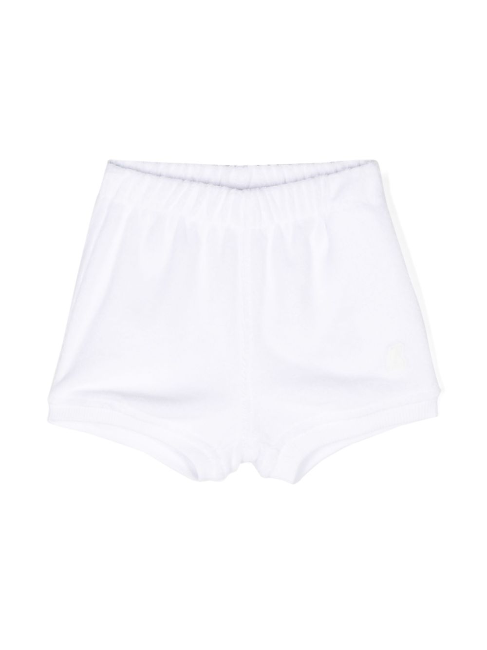 E. Noisette logo-appliqué shorts - White