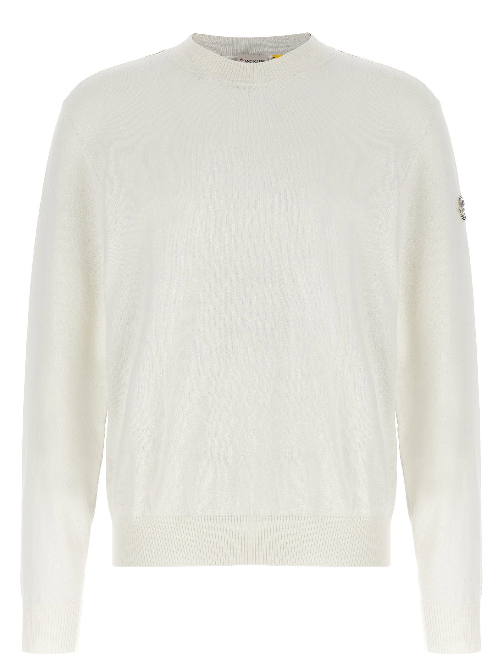 Cotton Crewneck Sweater — White