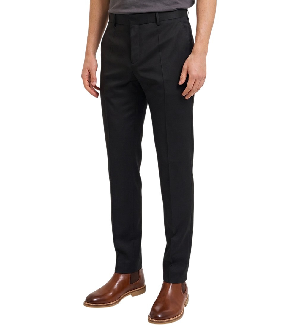 Black Flat Front Pants