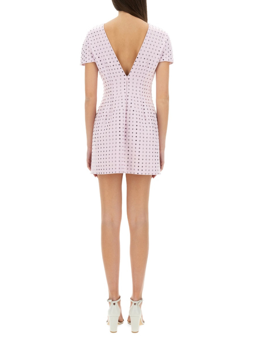 Mini Dress With Rhinestones